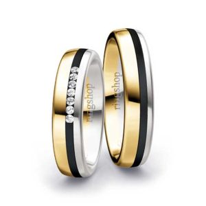 Yellow gold/Zirconium/White gold