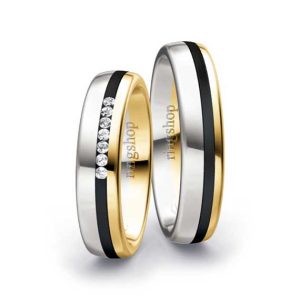 White gold/Zirconium/Yellow gold