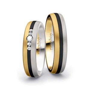 Yellow gold/Zirconium/White gold