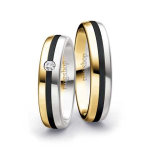 Yellow gold/Zirconium/White gold