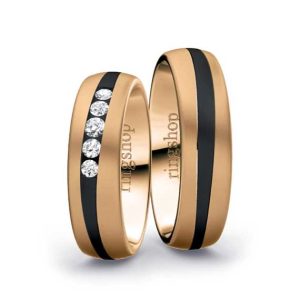 Rose gold/Zirconium/Rose gold