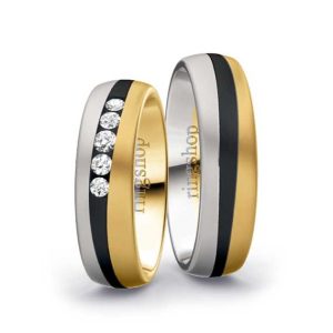 White gold/Zirconium/Yellow gold