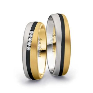 White gold/Zirconium/Yellow gold