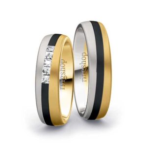 White gold/Zirconium/Yellow gold