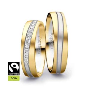 Yellow gold/White gold/Yellow gold Fairtrade
