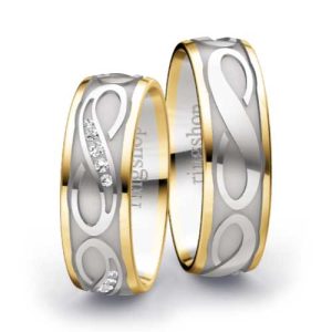 Yellow gold/White gold/Yellow gold