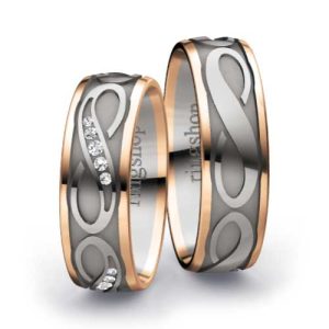 Red gold/Platinum/Red gold