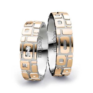Rose gold/Platinum