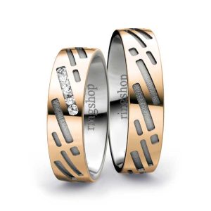 Rose gold/Platinum