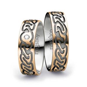 Rose gold/Platinum