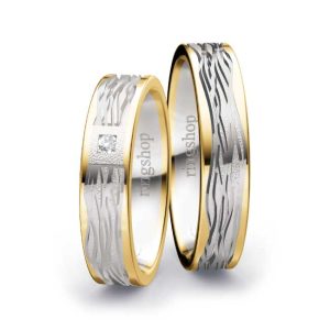 Yellow gold/White gold/Yellow gold