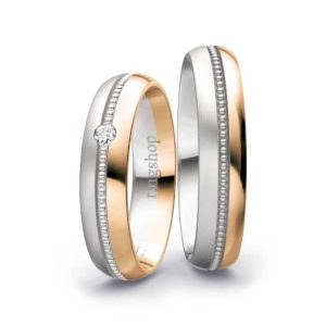 White gold/Rose gold