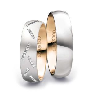 White gold/Rose gold