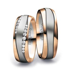 Red gold/Platinum/Red gold