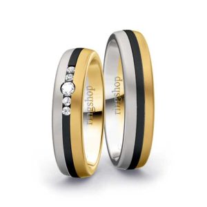 White gold/Zirconium/Yellow gold