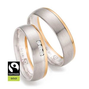 White gold/Rose gold Fairtrade
