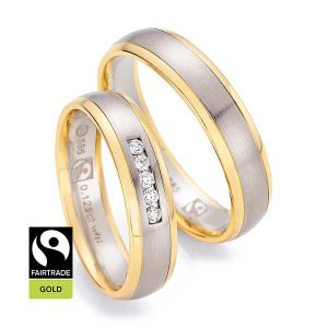 Yellow gold/White gold/Yellow gold Fairtrade