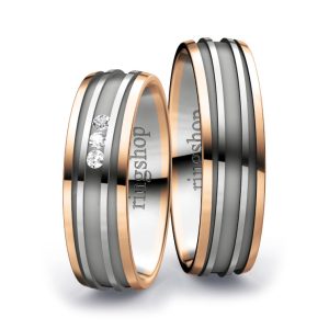 Red gold/Platinum/Red gold