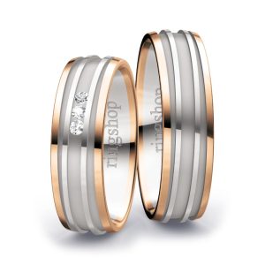 Red gold/White gold/Red gold