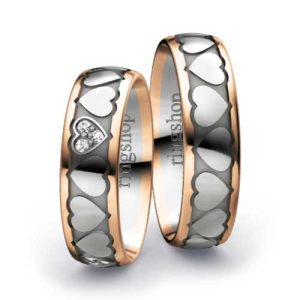 Red gold/Platinum/Red gold