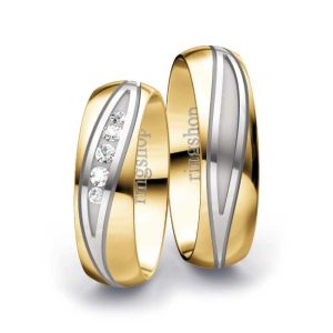 Yellow gold/White gold/Yellow gold