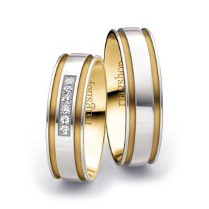 White gold/Yellow gold