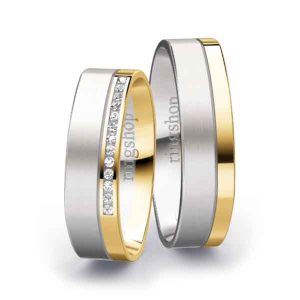 White gold/Yellow gold