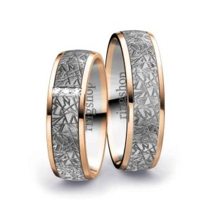 Red gold/Platinum/Red gold