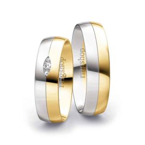 White gold/Yellow gold