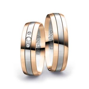 Red gold/Platinum/Red gold