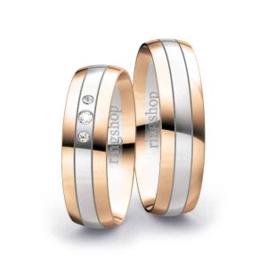 Red gold/White gold/Red gold