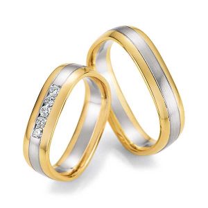 Yellow gold/White gold/Yellow gold