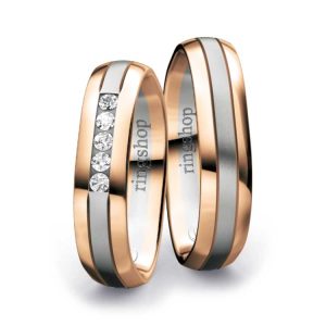 Red gold/Platinum/Red gold
