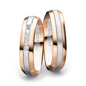 Red gold/White gold/Red gold