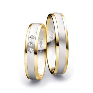 Yellow gold/White gold/Yellow gold