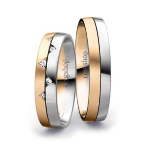 Rose gold/Platinum