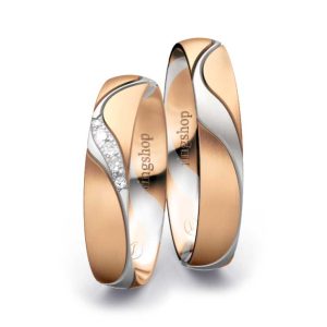Red gold/White gold/Red gold
