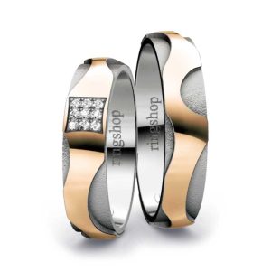 Rose gold/Platinum