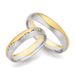 White gold/Yellow gold