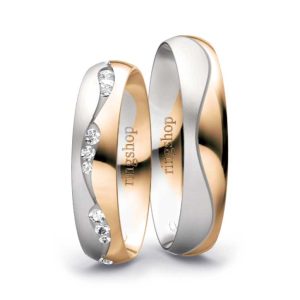 White gold/Rose gold